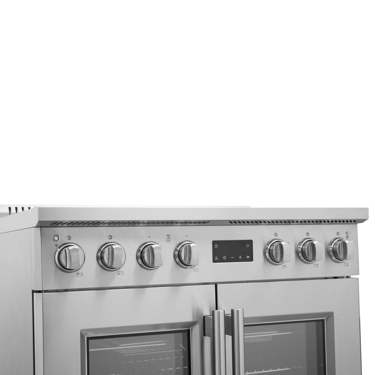 Forno Torino 36-Inch Freestanding French Door Induction Range, True Convection, Air Fry, Stainless Steel (FFSIN0950-36)