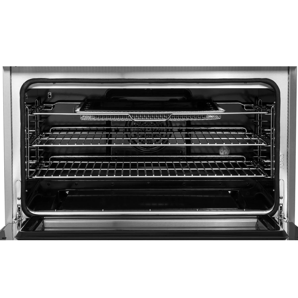 Forno Torino 36-Inch Freestanding French Door Induction Range, True Convection, Air Fry, Stainless Steel (FFSIN0950-36)
