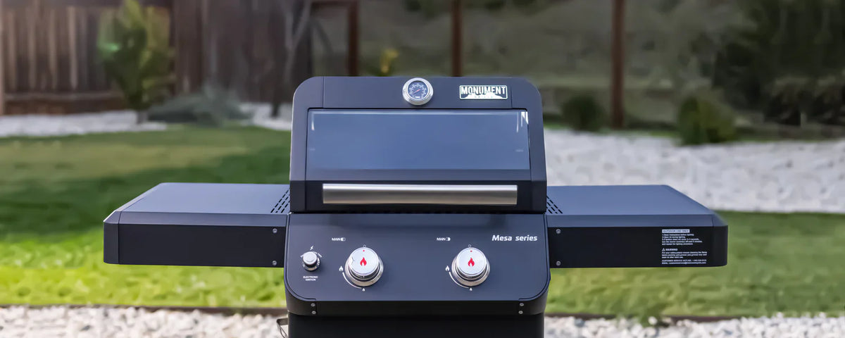 Monument Grills Mesa 220 Series Propane Gas Grill, 2 Burners, Black