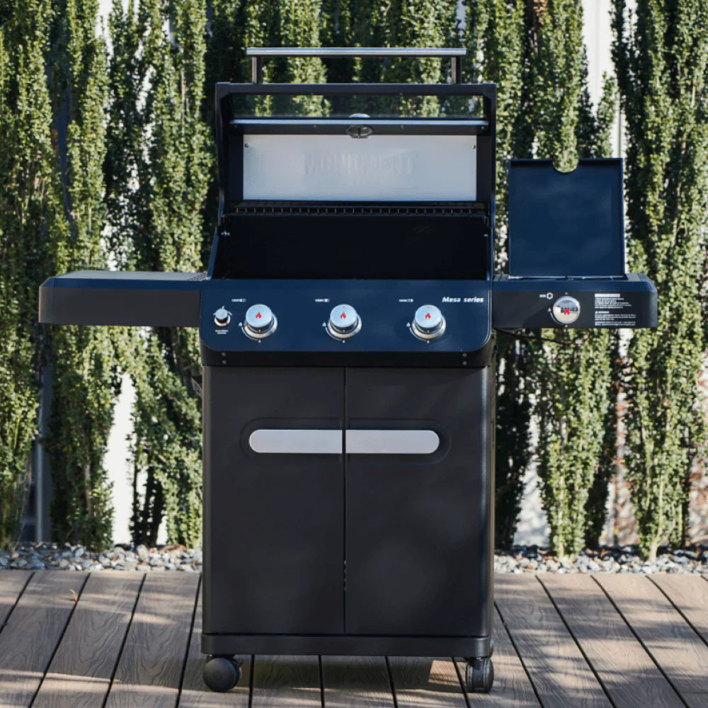 Monument Grills Mesa 325 Series Propane Gas Grill, 3 Burners, Black