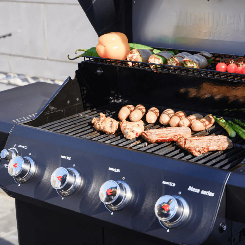 Monument Grills Mesa 425 Series Propane Gas Grill, 4 Burners, Black
