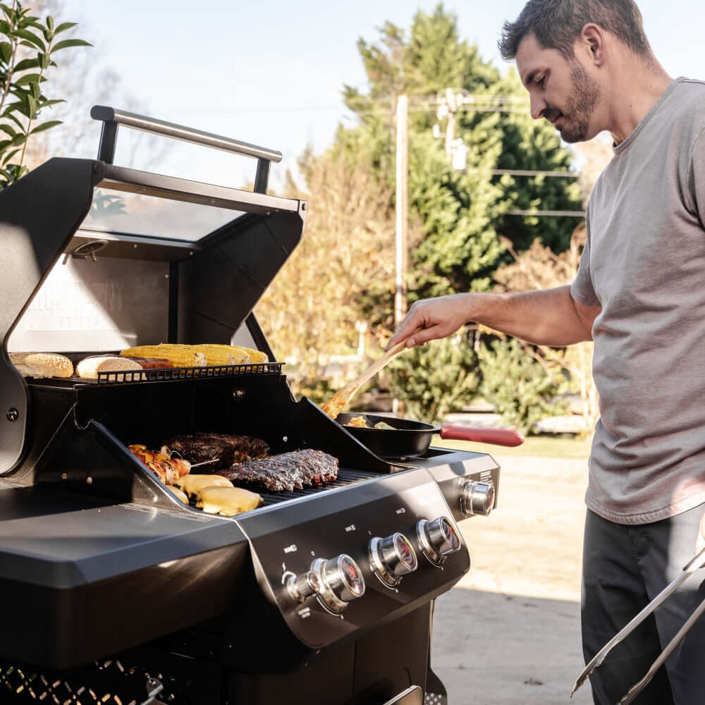 Monument Grills Mesa 325 Series Propane Gas Grill, 3 Burners, Black
