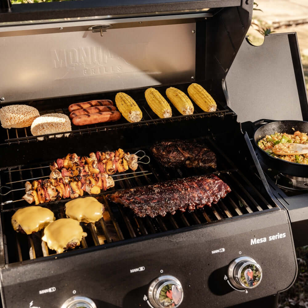 Monument Grills Mesa 325 Series Propane Gas Grill, 3 Burners, Black
