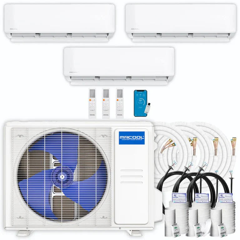 MRCOOL DIY 5th Gen Multi-Zone 3-Zone 36,000 BTU 23 SEER2 (6K + 6K + 6K) Ductless Mini-Split Air Conditioner and Heat Pump