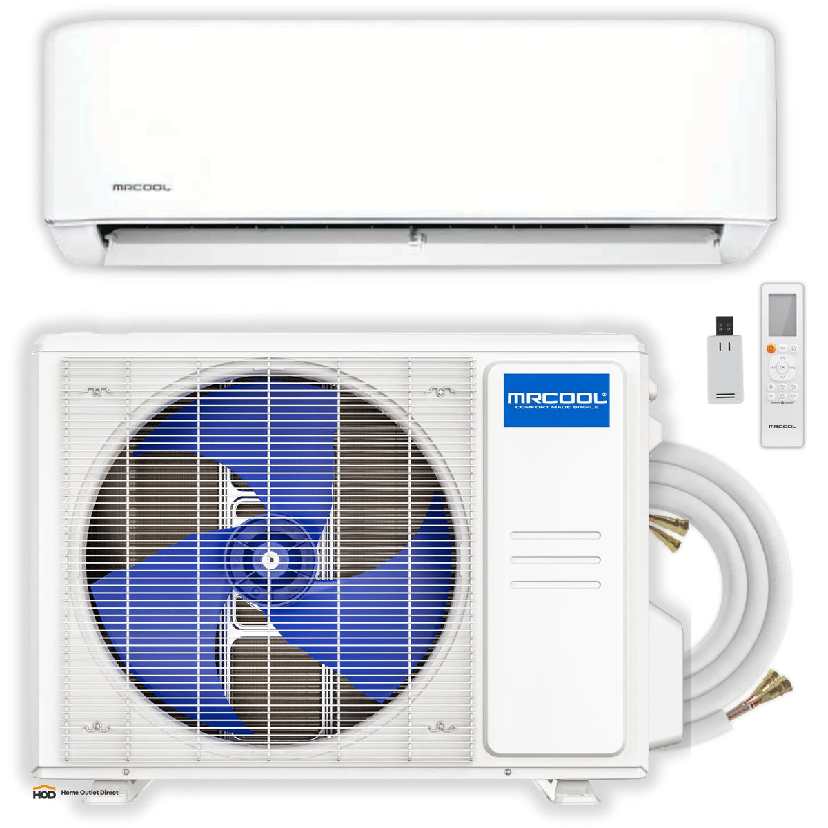 MRCOOL Advantage 5th Gen 9,000 BTU Single Zone Mini Split Complete System with 16 Ft. Line Set, 230V, Wall Mounted (A-09-HP-230D-O)