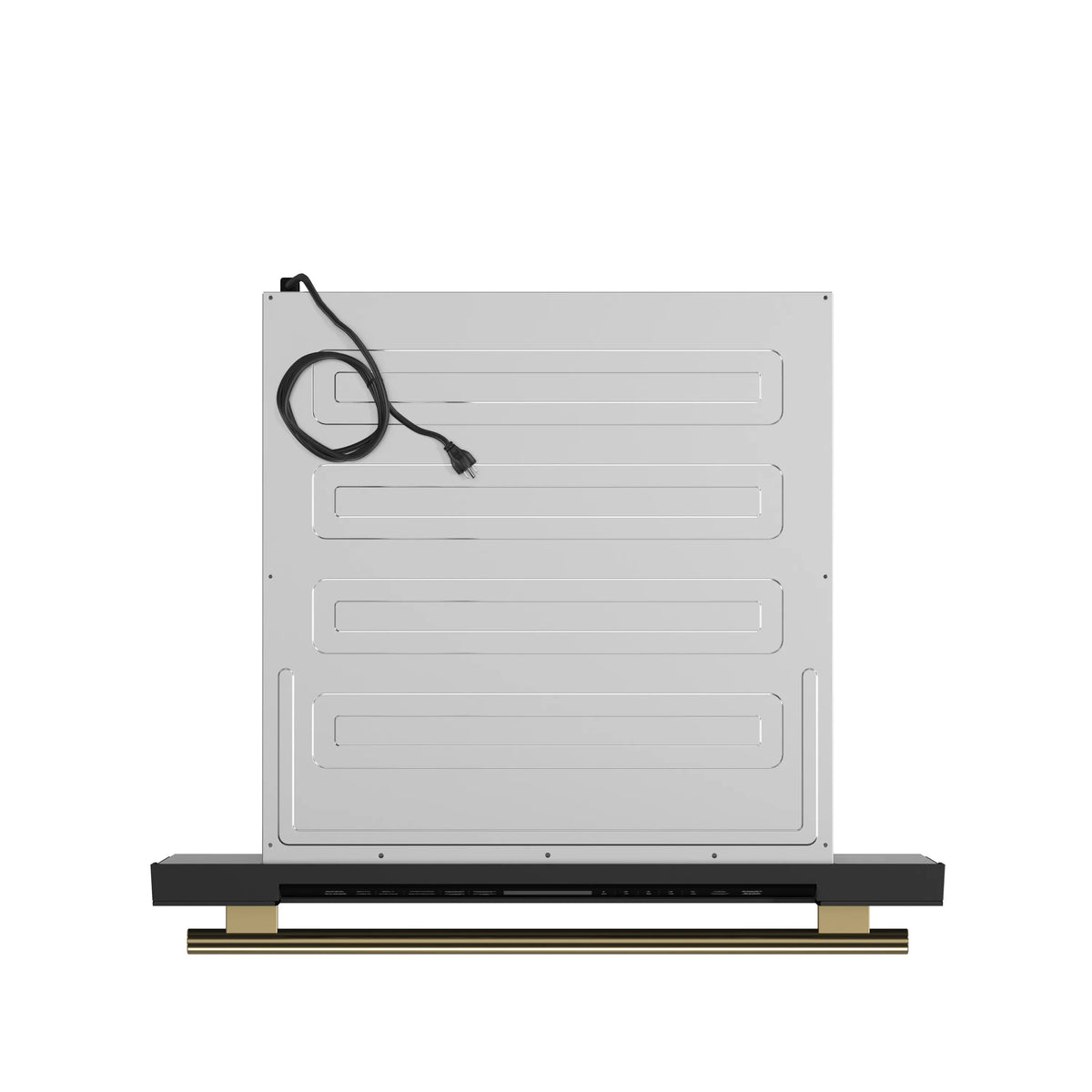 Forno Capoliveri Espresso 30-Inch Microwave Drawer, 1.2 Cu. Ft., Black with Antique Brass Trim (FMWDR3000-30BLK)