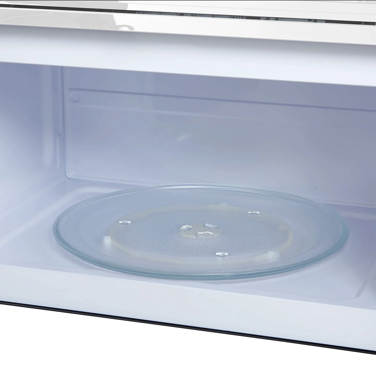 Forno Scalo 30-Inch Over the Range Microwave, 1.6 Cu. Ft., 300 CFM, Touch Control, LED Light, White with Antique Brass Handle (FOTR3007-30WHT)