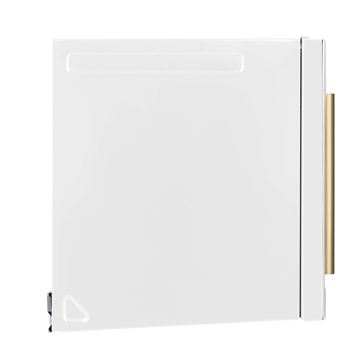 Forno Fornace 30-Inch Over-the-Range Convection Microwave, 1.5 Cu. Ft., 300 CFM Vent, White with Antique Brass Handle (FOTR3038-30WHT)
