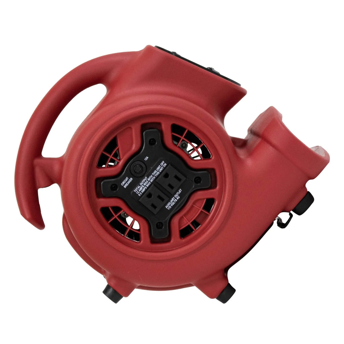XPOWER compact air mover P-230AT - red, 45 degree position