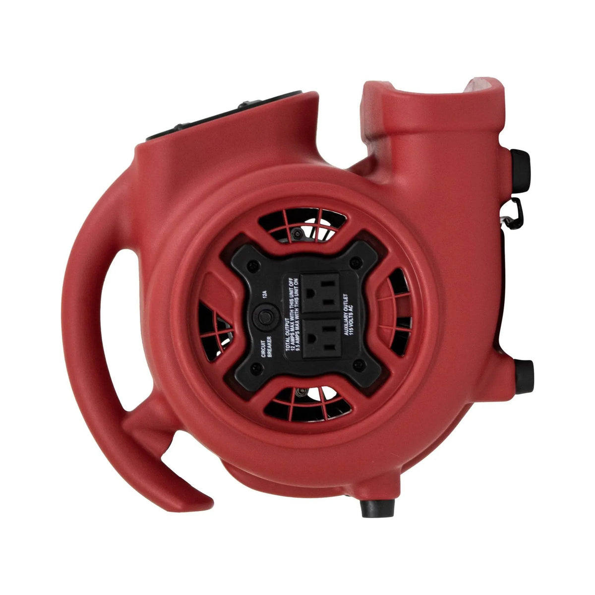XPOWER compact air mover P-230AT - red, 90 degree position