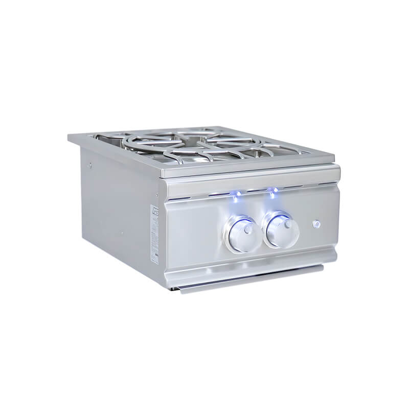RCS Cutlass Pro Series Built-In Power Burner, Stainless Steel Lid (RSB3A)