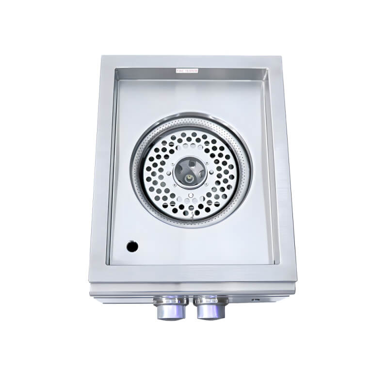 RCS Cutlass Pro Series Built-In Power Burner, Stainless Steel Lid (RSB3A)