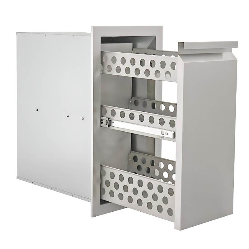RCS Valiant 13-Inch Spice Rack Drawer, Stainless Steel (VSD1)