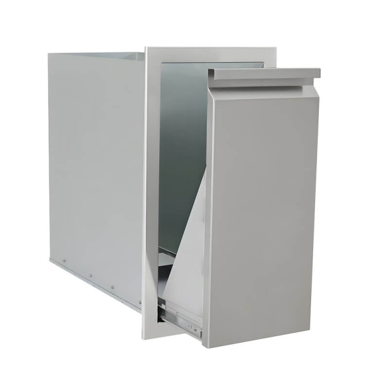 RCS Valiant 14-Inch Narrow Trash Drawer, Stainless Steel (VTD4)