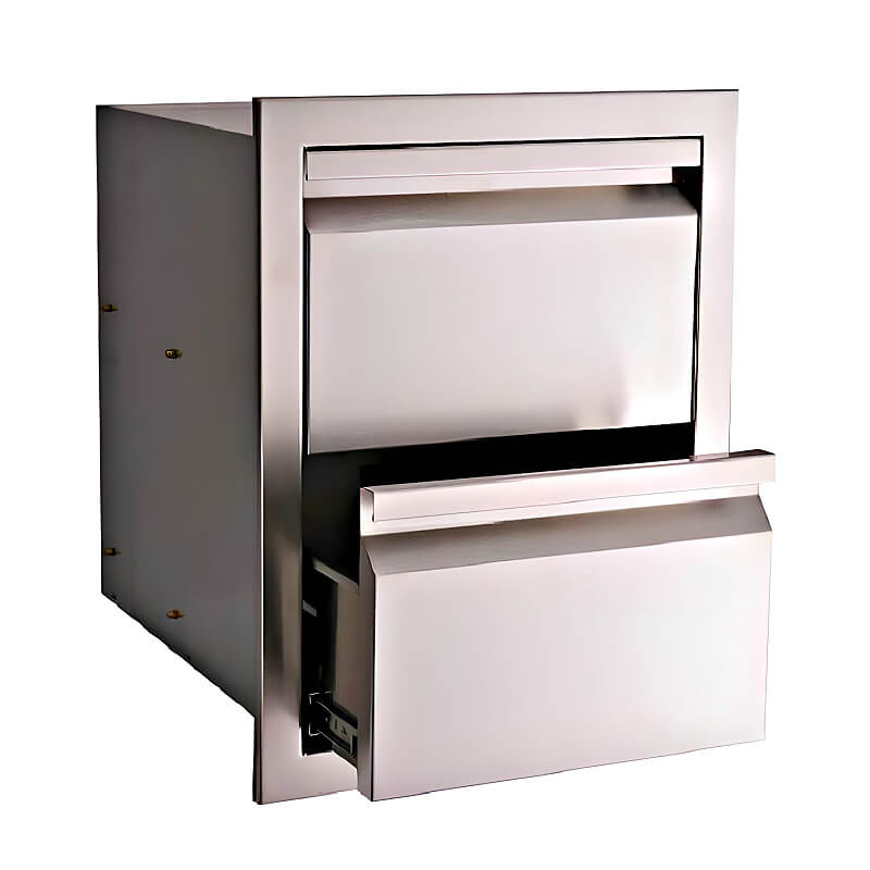RCS Valiant 17-Inch Double Drawer, Stainless Steel (VDR1)
