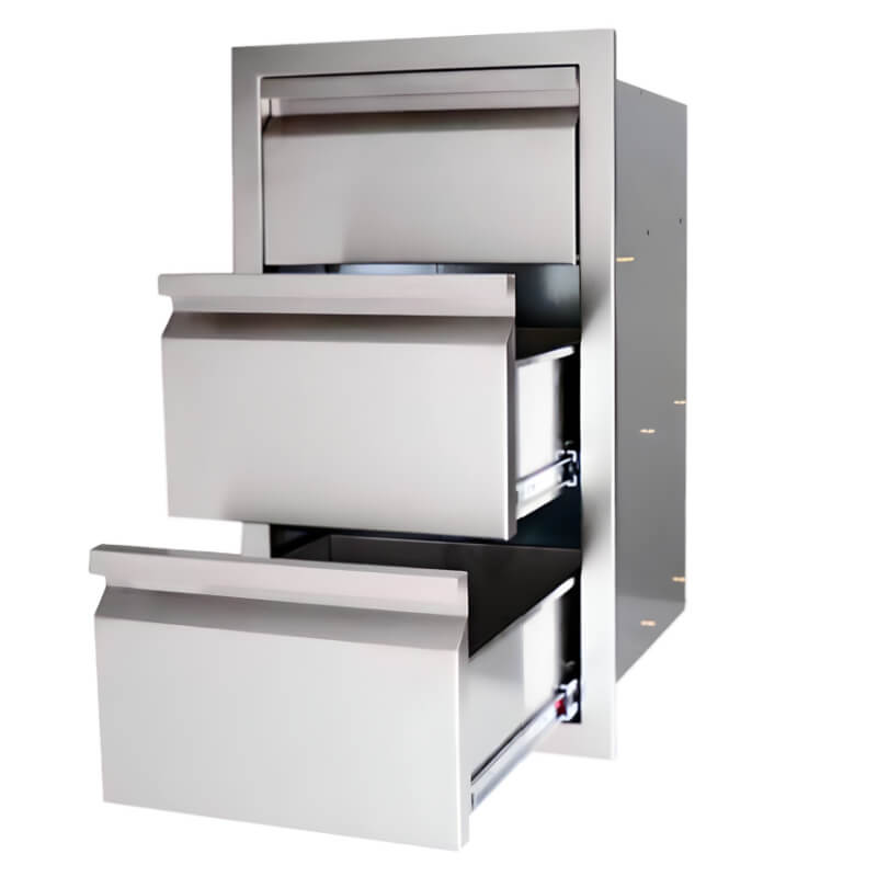 RCS Valiant 17-Inch Double Drawer and Paper Towel Holder, Stainless Steel (VTHC1)