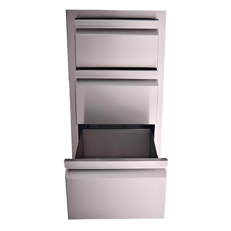 RCS Valiant 17-Inch Triple Access Drawer, Stainless Steel (VTD3)