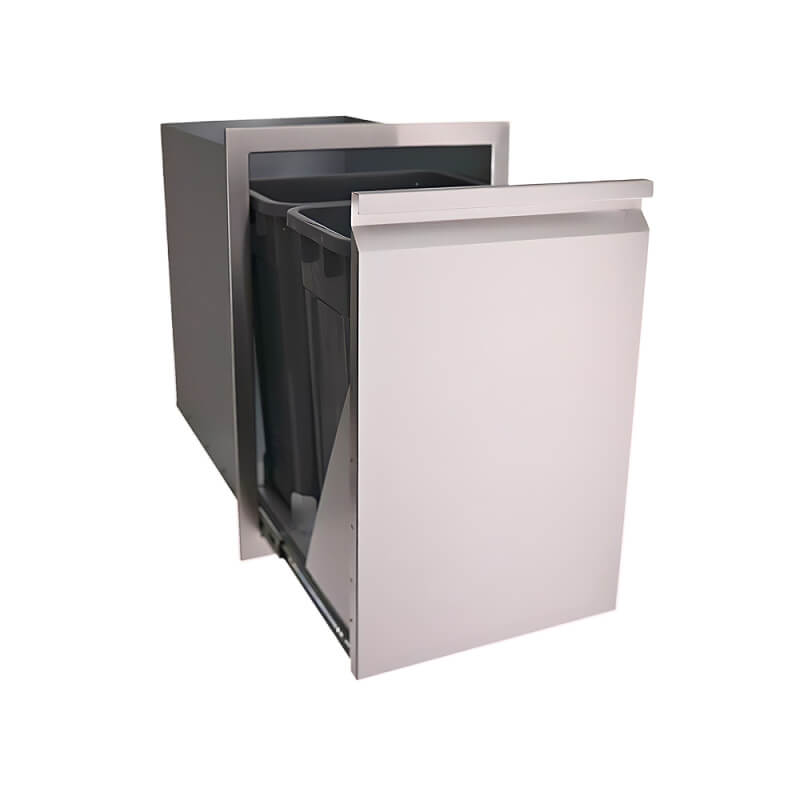 RCS Valiant 20-Inch Double Trash Drawer, Stainless Steel (VTD2)