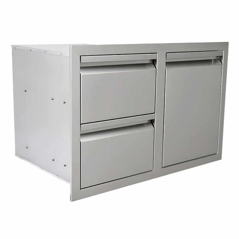 RCS Valiant 30-Inch Double Drawer and Propane Drawer Combo, Stainless Steel (VDCL1)