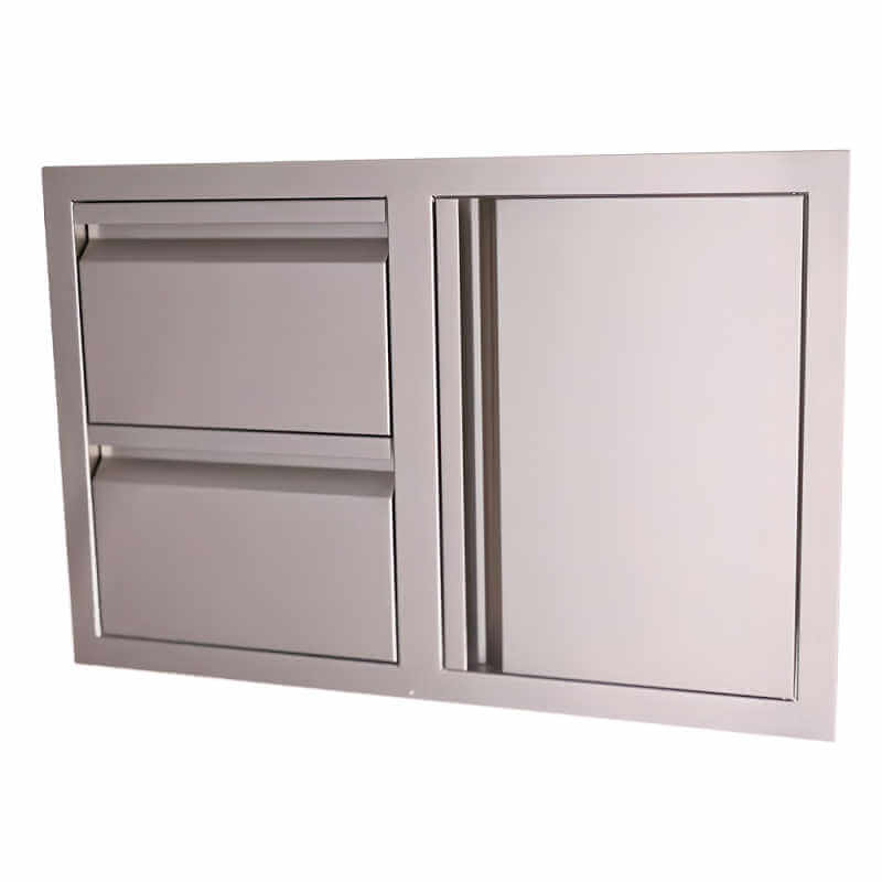 RCS Valiant 33-Inch Access Door and Double Drawer Combo, Stainless Steel (VDC1)