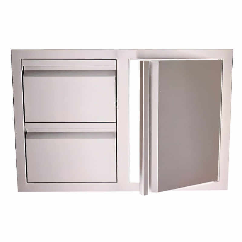 RCS Valiant 33-Inch Access Door and Double Drawer Combo, Stainless Steel (VDC1)