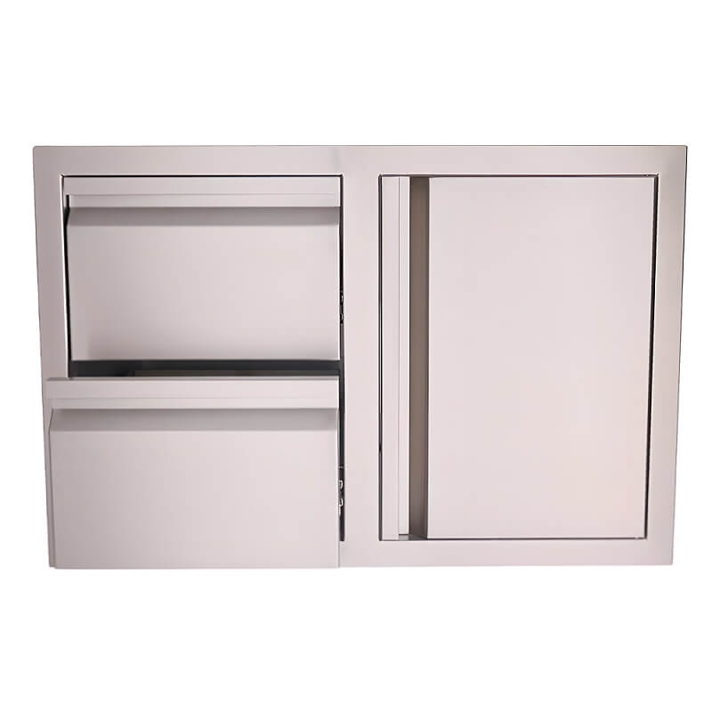 RCS Valiant 33-Inch Access Door and Double Drawer Combo, Stainless Steel (VDC1)