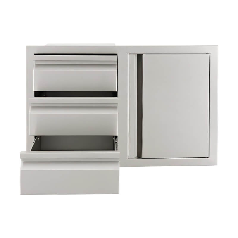 RCS Valiant 33-Inch Triple Drawer and Door Combo, Stainless Steel (VDC2SC)