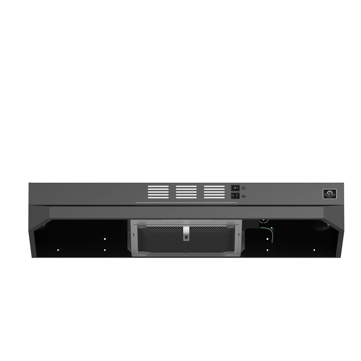 Forno Cappa 30-Inch Under Cabinet Range Hood, 200 CFM, Black (FRHUC5200-30BLK)