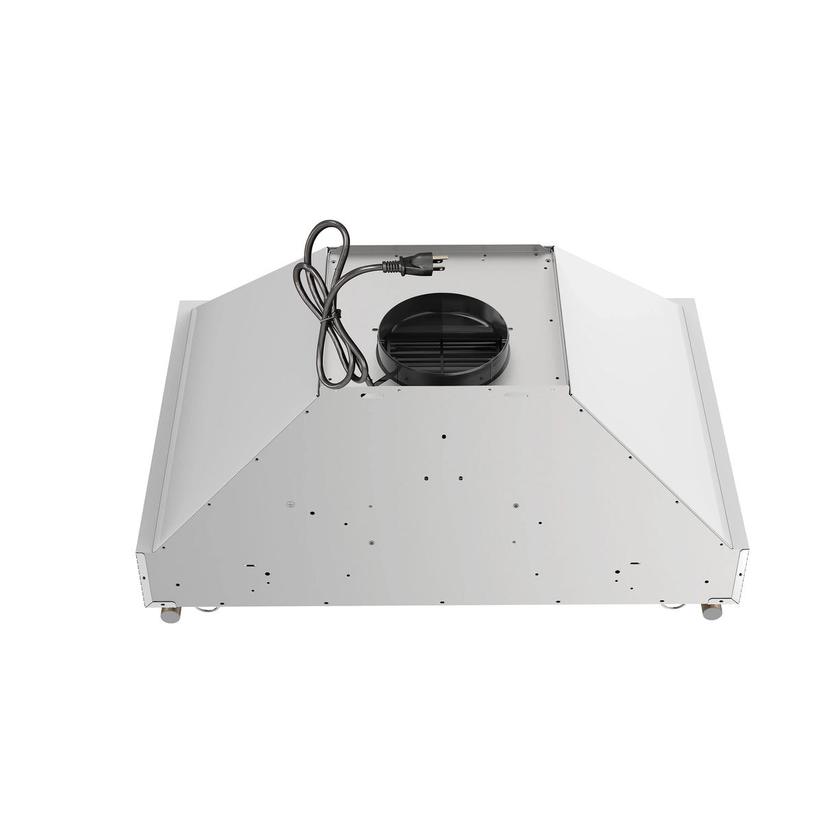 Forno Venezia 30-Inch Wall-Mount Range Hood, White with Antique Brass Trim (FRHWM5503-30WHT)