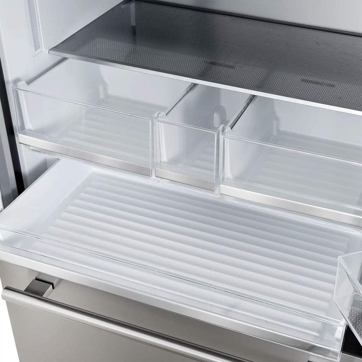 Forno Aosta 36-Inch Freestanding French Door Refrigerator, 22.4 Cu. Ft., External Water Dispenser, Freezer Ice Maker, Stainless Steel (FFFFD1866-36SB)