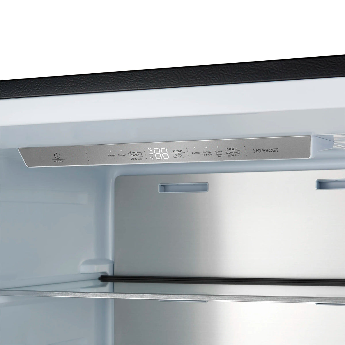 Forno Maderno 28-Inch Convertible Upright Freezer/Refrigerator, 13.6 Cu. Ft., Left Swing, Black with Antique Brass Handle (FFFFD1722-28BLK-LS)