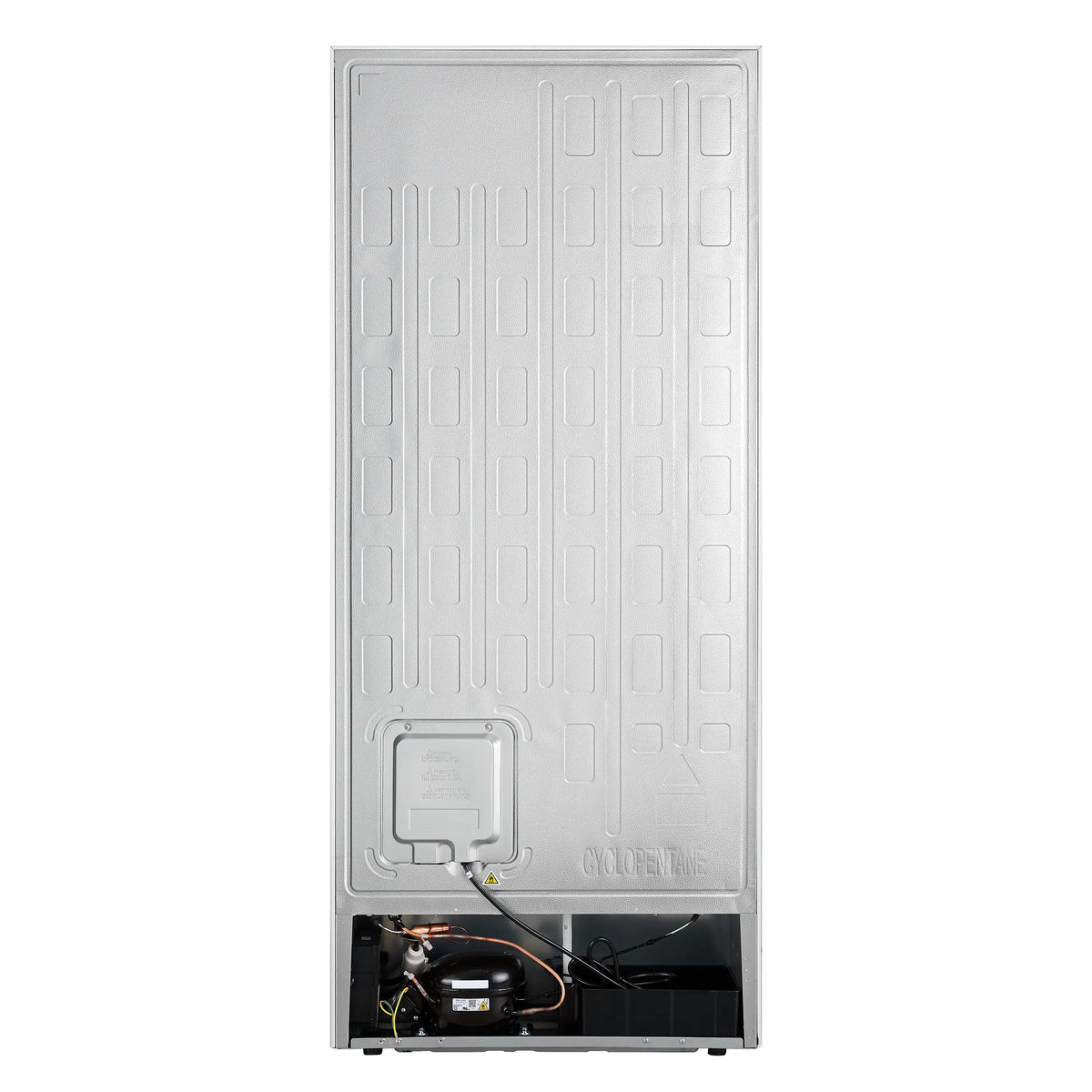 Forno Maderno 28-Inch Built-In 13.6 Cu. Ft. Convertible Refrigerator, Left Swing, White with Antique Brass Handle and Grille (FFFFD1722-32LSG-WHT)