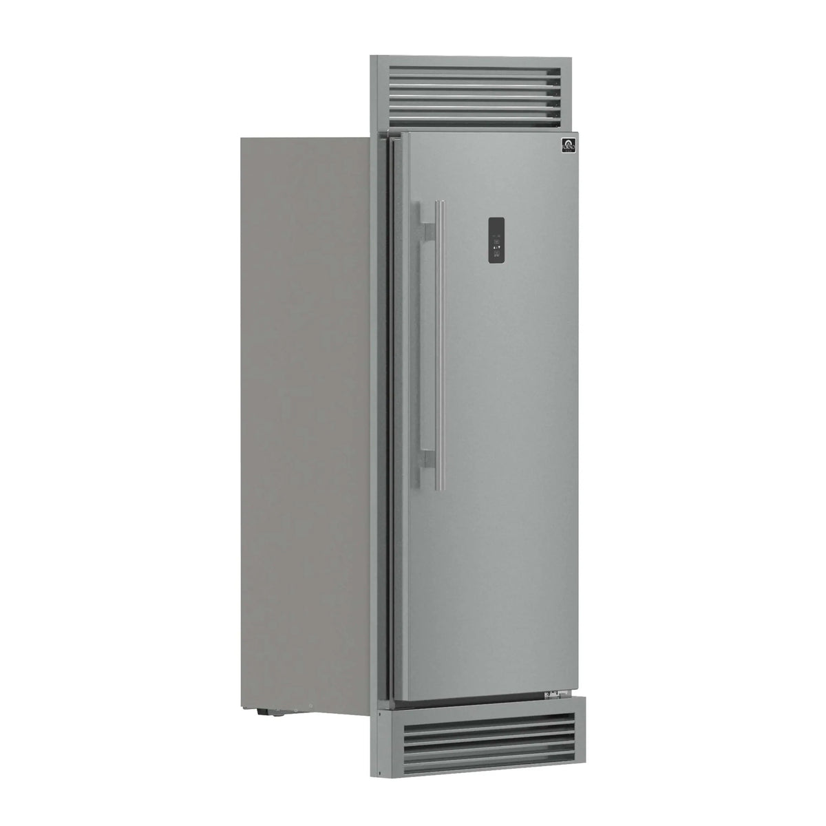 Forno Fortezza 32-Inch Right-Swing Convertible Refrigerator/Freezer with Trim Grille in Stainless Steel, Total No Frost (FFFFD1738-32RSG)