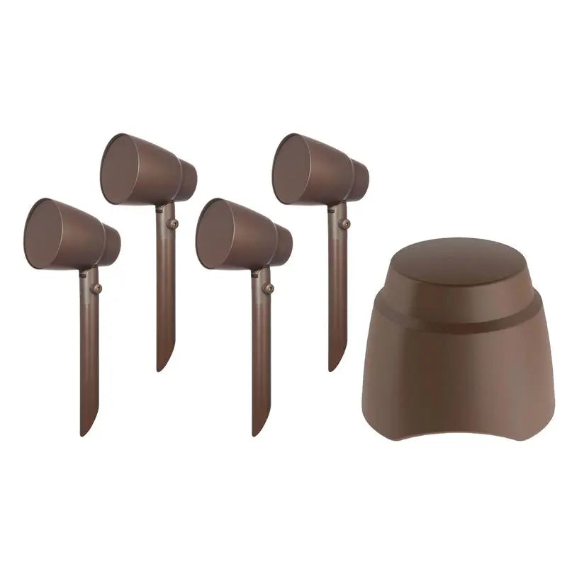 Speakercraft 4” All-Weather Outdoor Speaker Kit with 8” Hardscape Subwoofer