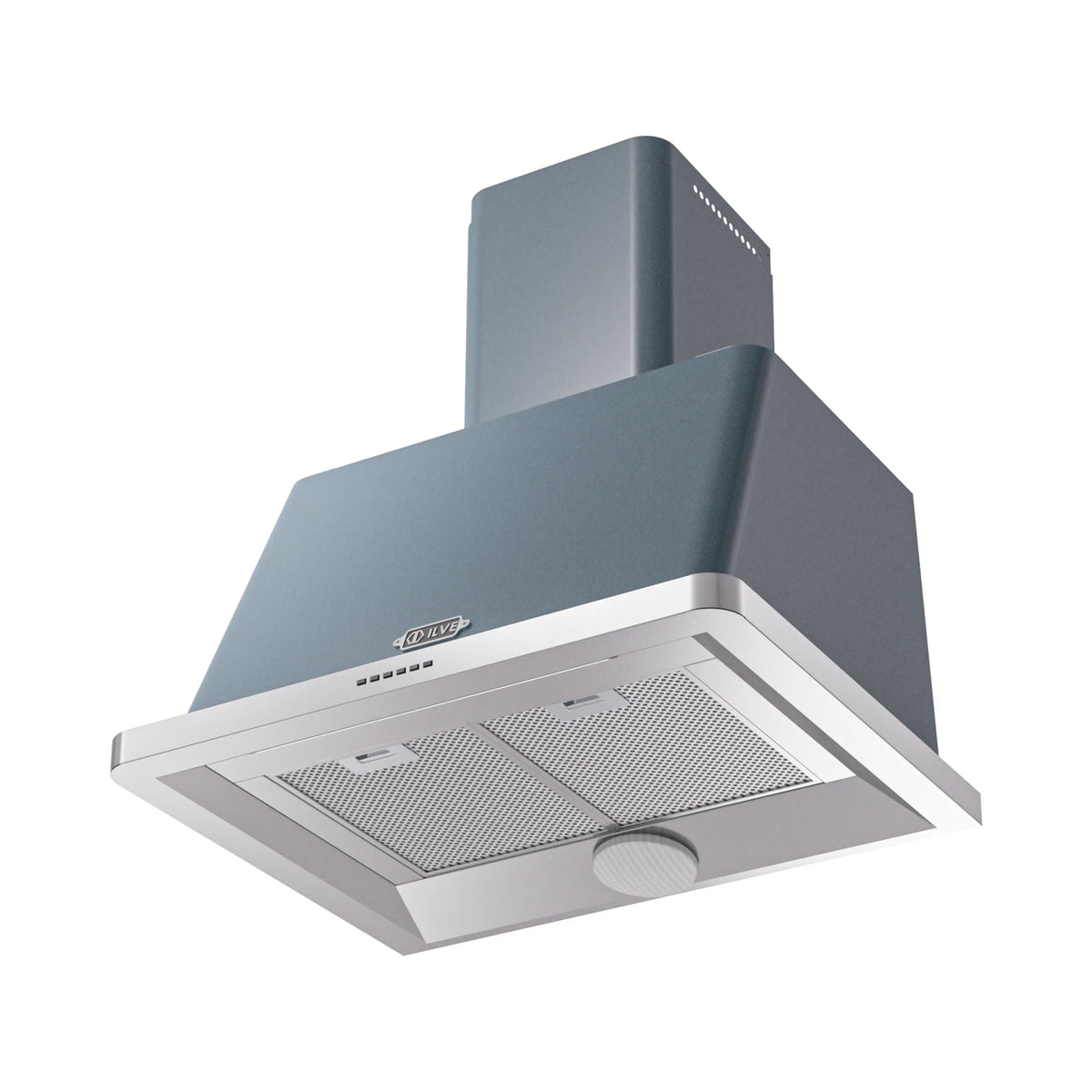 ILVE Majestic 30-Inch Wall-Mount Range Hood, 600 CFM, Blue Grey (UAM76BG)