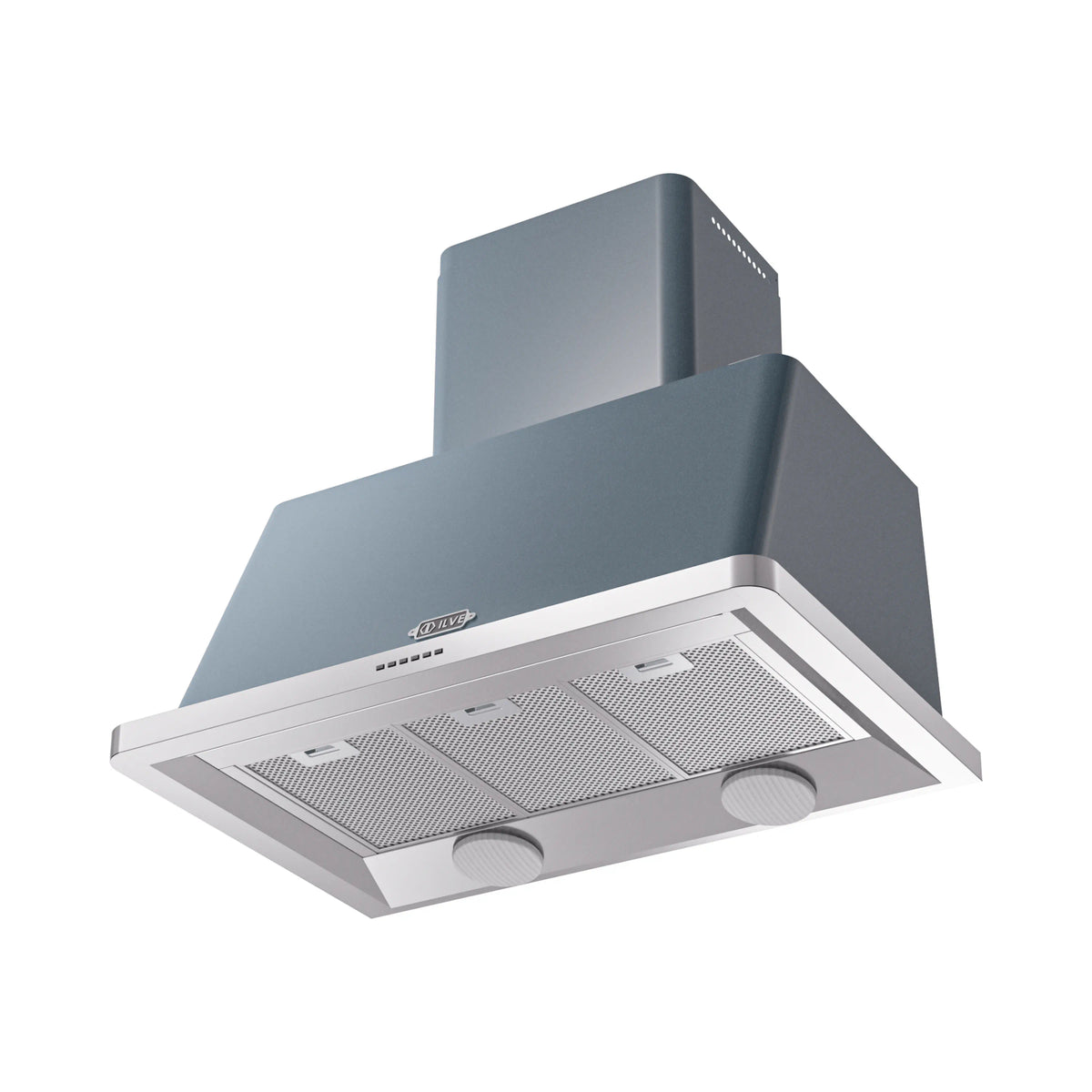 ILVE Majestic 36-Inch Wall-Mount Range Hood, 600 CFM, Blue Grey (UAM90BG)