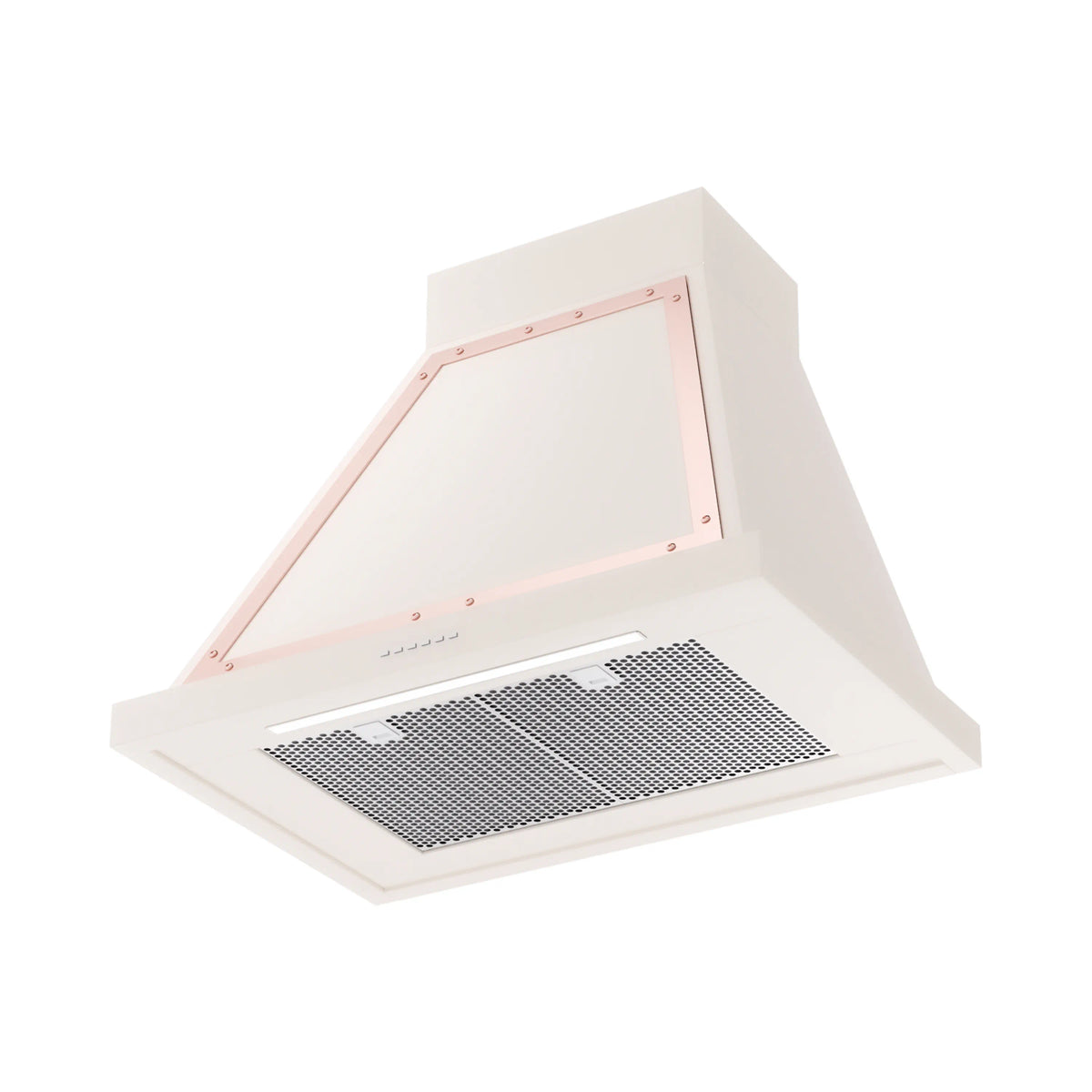 ILVE Nostalgie II 30-Inch Wall-Mount Range Hood, 600 CFM, Antique White with Copper Trim (UANB30AWP)