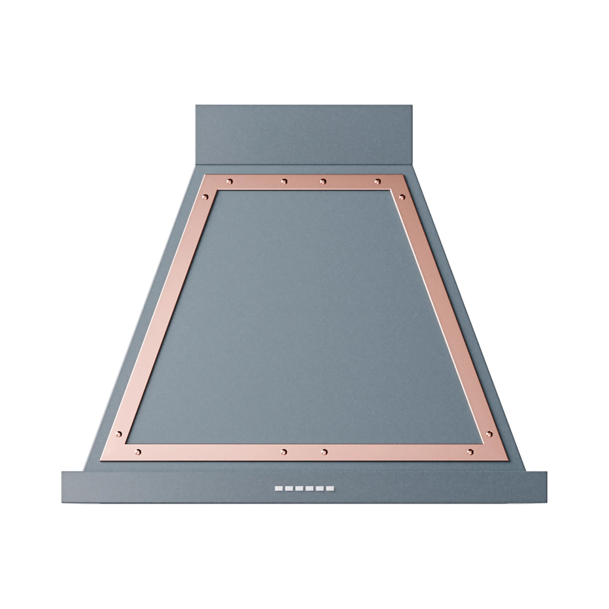ILVE Nostalgie II 30-Inch Wall-Mount Range Hood, 600 CFM, Blue Grey with Copper Trim (UANB30BGP)