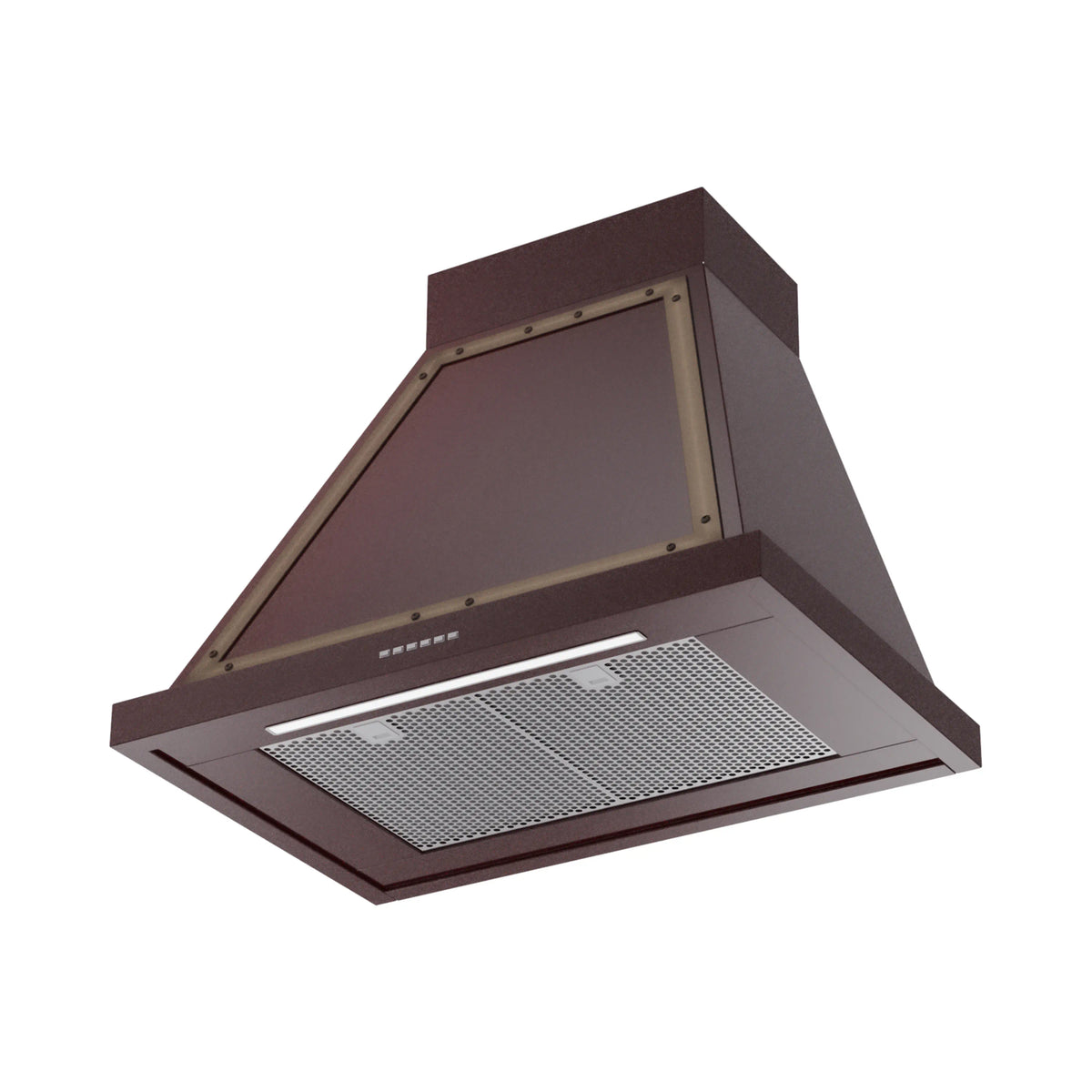 ILVE Nostalgie II 30-Inch Wall-Mount Range Hood, 600 CFM, Burgundy with Burnished Bronze Trim (UANB30BUB)