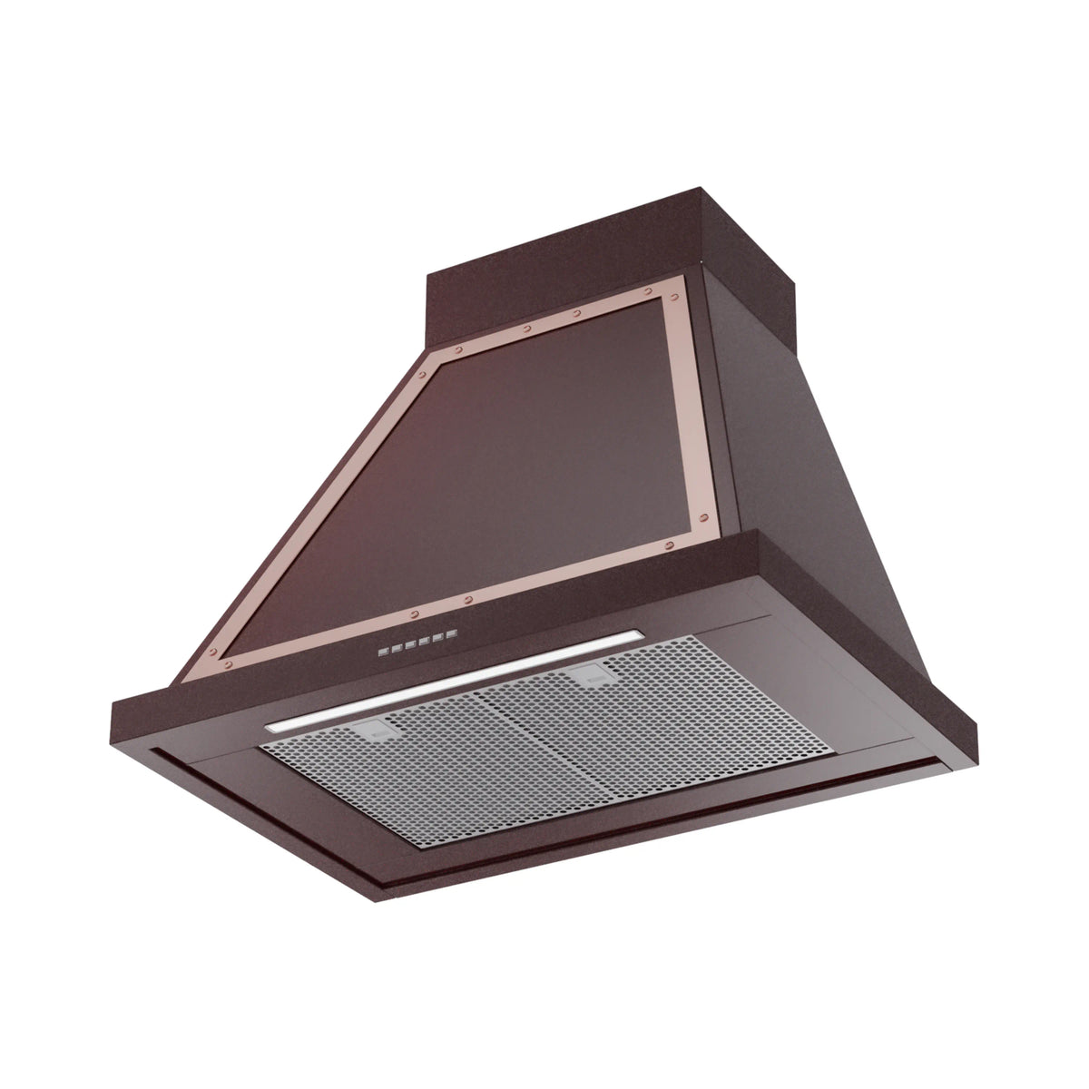 ILVE Nostalgie II 30-Inch Wall-Mount Range Hood, 600 CFM, Burgundy with Copper Trim (UANB30BUP)
