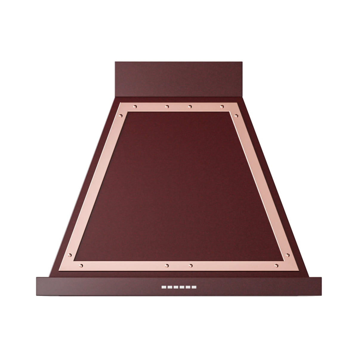 ILVE Nostalgie II 30-Inch Wall-Mount Range Hood, 600 CFM, Burgundy with Copper Trim (UANB30BUP)