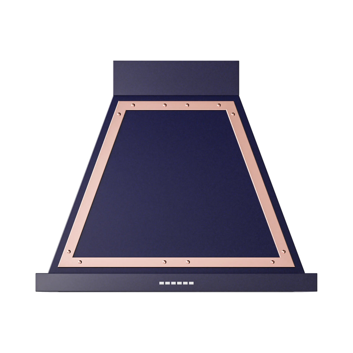 ILVE Nostalgie II 30-Inch Wall-Mount Range Hood, 600 CFM, Midnight Blue with Copper Trim (UANB30MBP)
