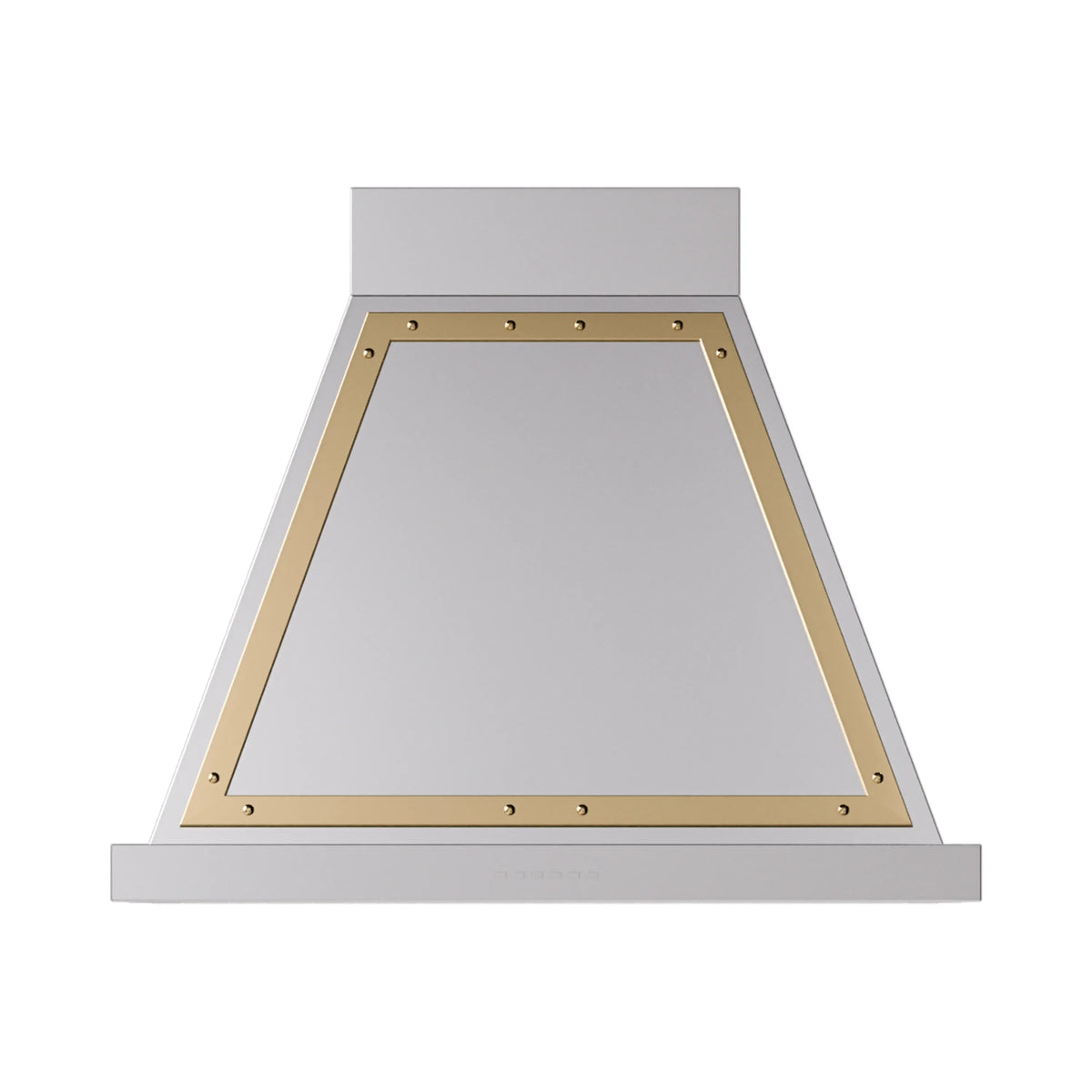 ILVE Nostalgie II 30-Inch Wall-Mount Range Hood, 600 CFM, Stainless Steel with Brass Trim (UANB30SSG)