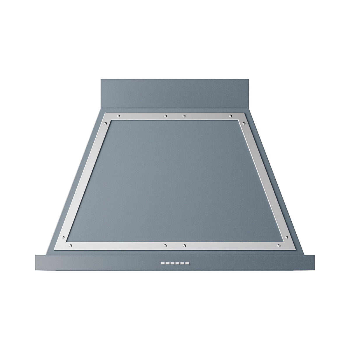 ILVE Nostalgie II 36-Inch Wall-Mount Range Hood, 600 CFM, Blue Grey with Chrome Trim (UANB36BGC)