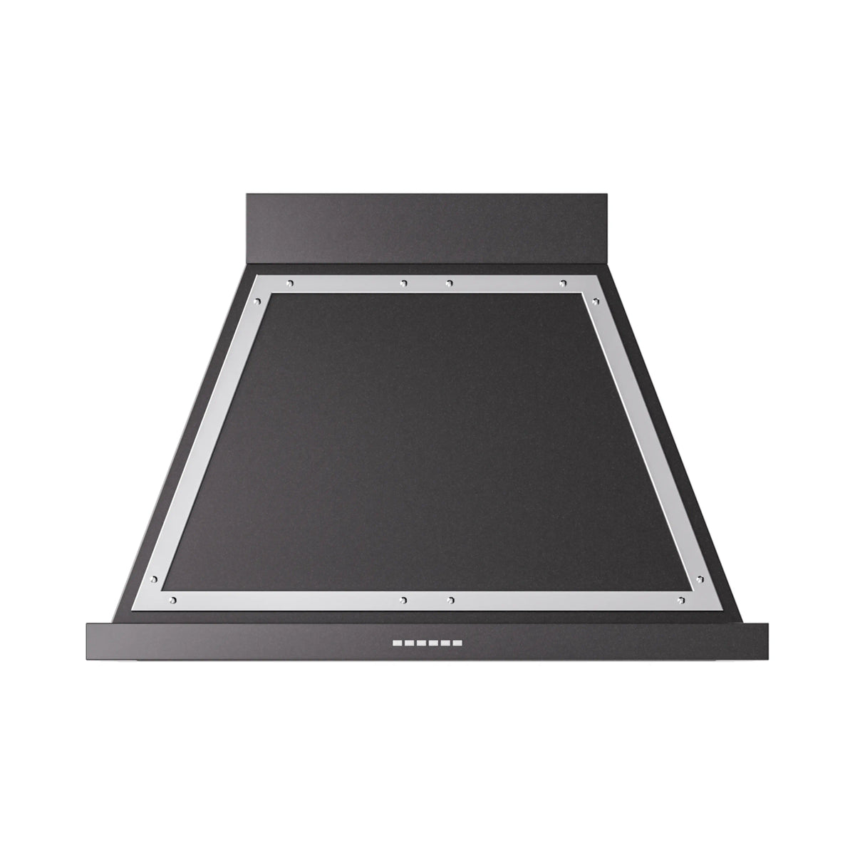 ILVE Nostalgie II 36-Inch Wall-Mount Range Hood, 600 CFM, Glossy Black with Chrome Trim (UANB36BKC)