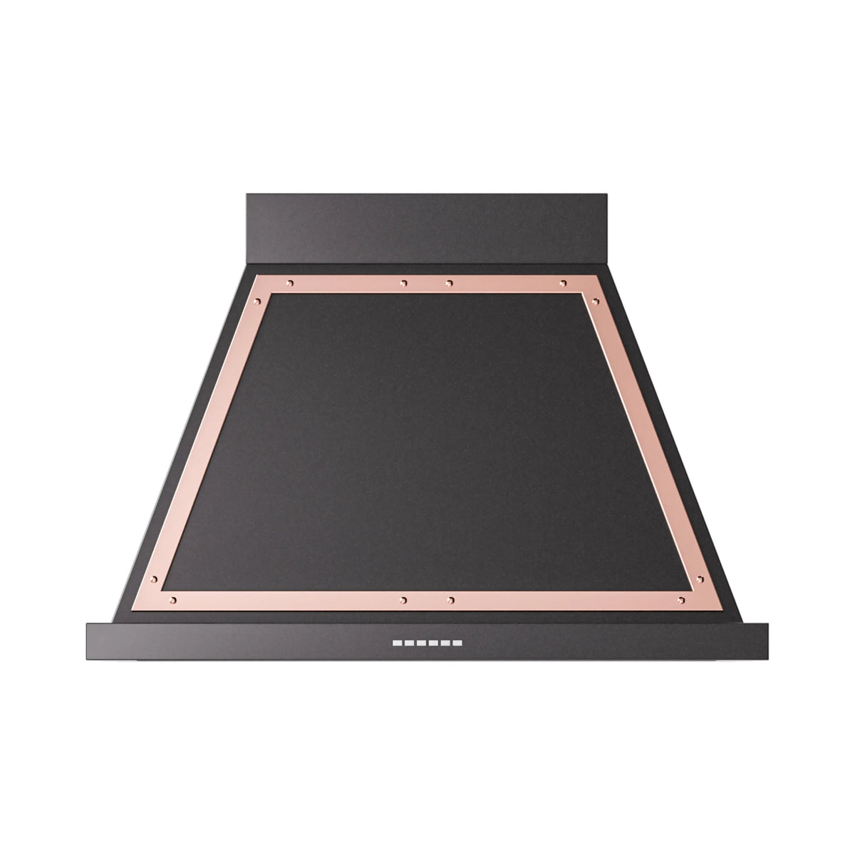 ILVE Nostalgie II 36-Inch Wall-Mount Range Hood, 600 CFM, Glossy Black with Copper Trim (UANB36BKP)