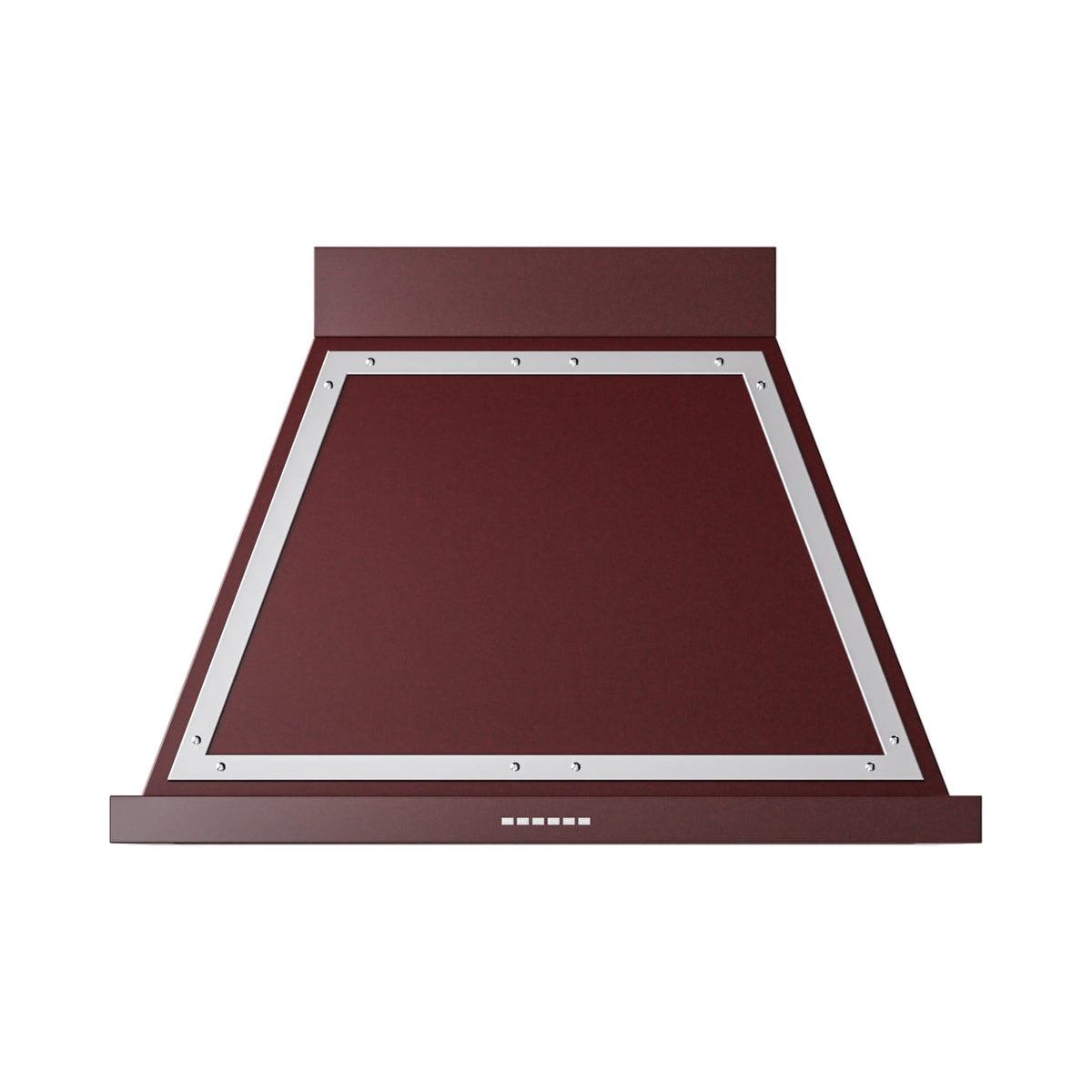 ILVE Nostalgie II 36-Inch Wall-Mount Range Hood, 600 CFM, Burgundy with Chrome Trim (UANB36BUC)