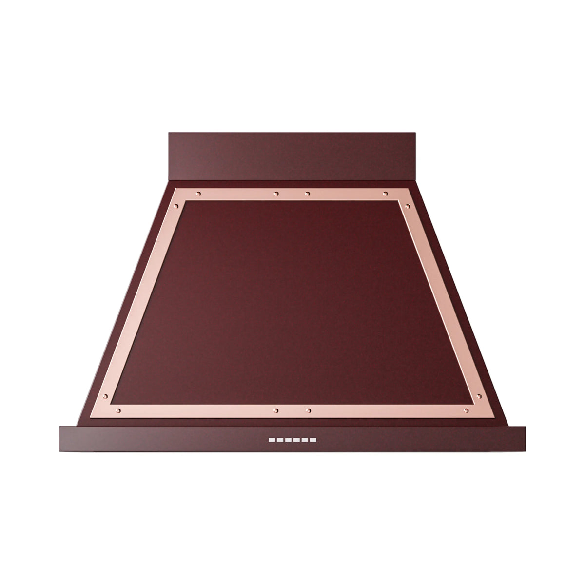 ILVE Nostalgie II 36-Inch Wall-Mount Range Hood, 600 CFM, Burgundy with Copper Trim (UANB36BUP)