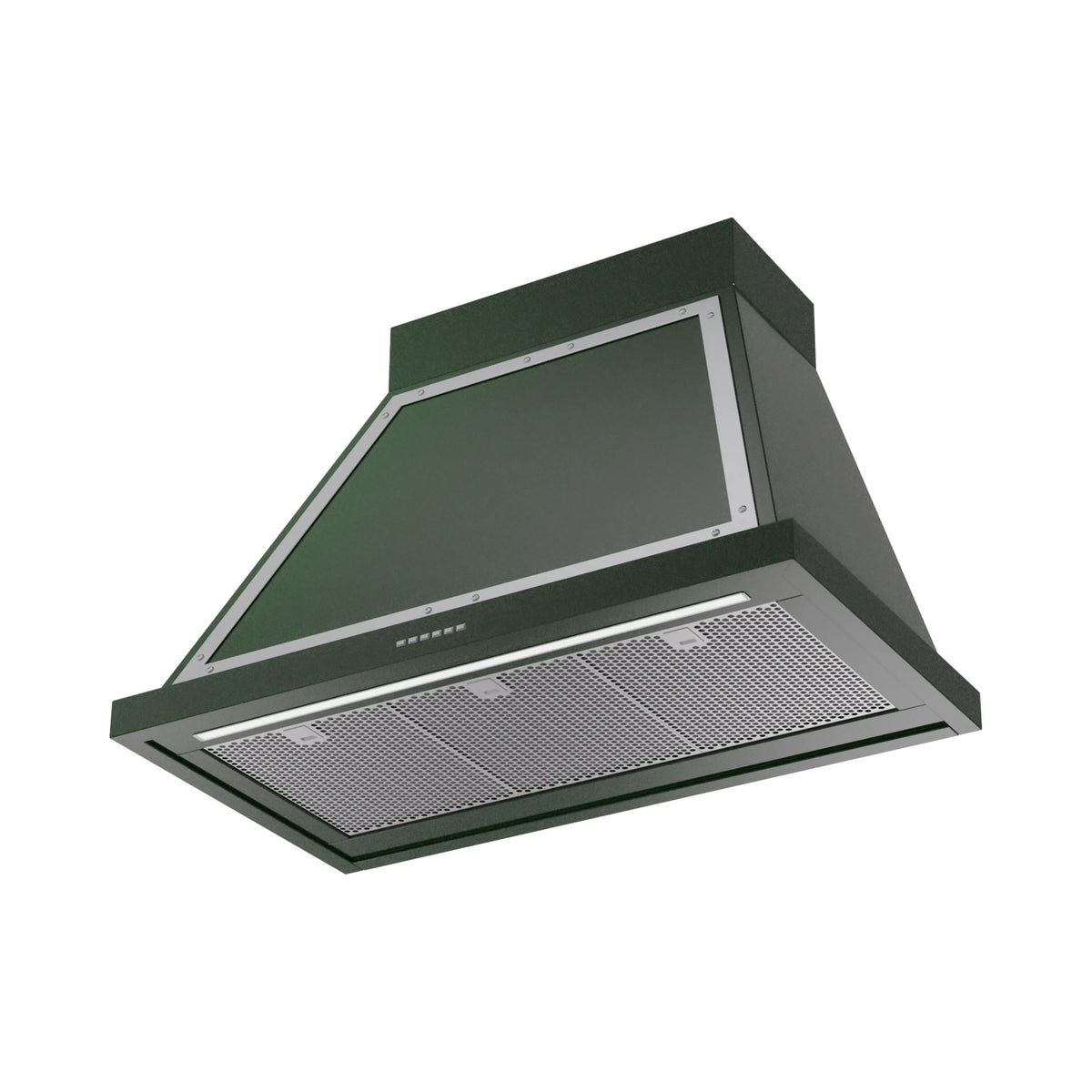ILVE Nostalgie II 36-Inch Wall-Mount Range Hood, 600 CFM, Emerald Green with Chrome Trim (UANB36EGC)