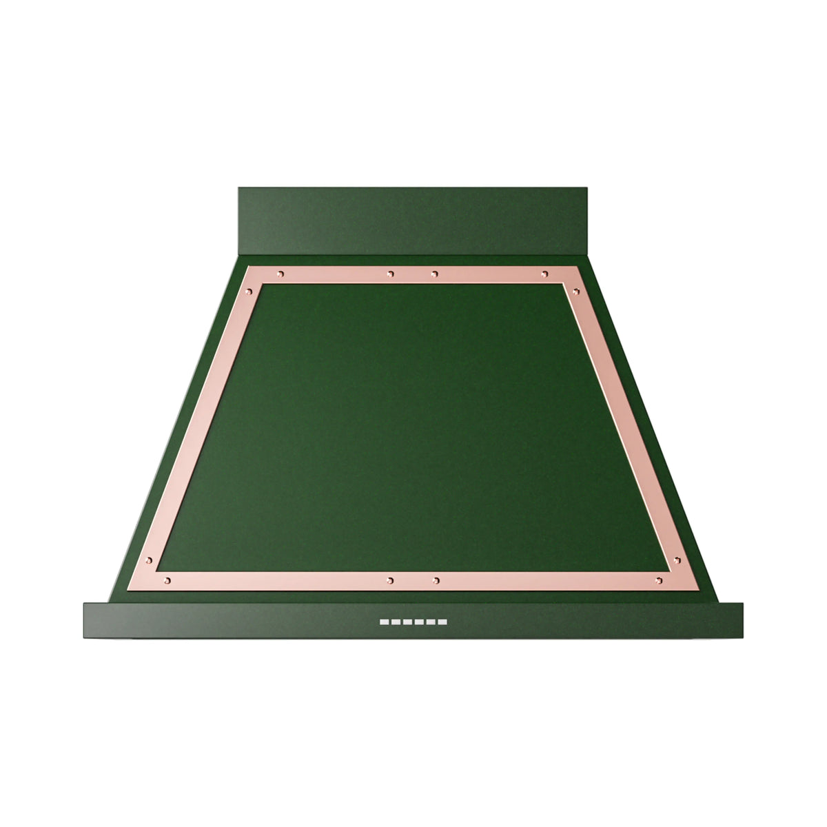 ILVE Nostalgie II 36-Inch Wall-Mount Range Hood, 600 CFM, Emerald Green with Copper Trim (UANB36EGP)